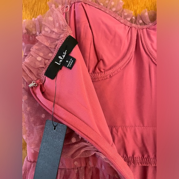 NWT - Lulus Mauve tiered Midi dress - Picture 5 of 6